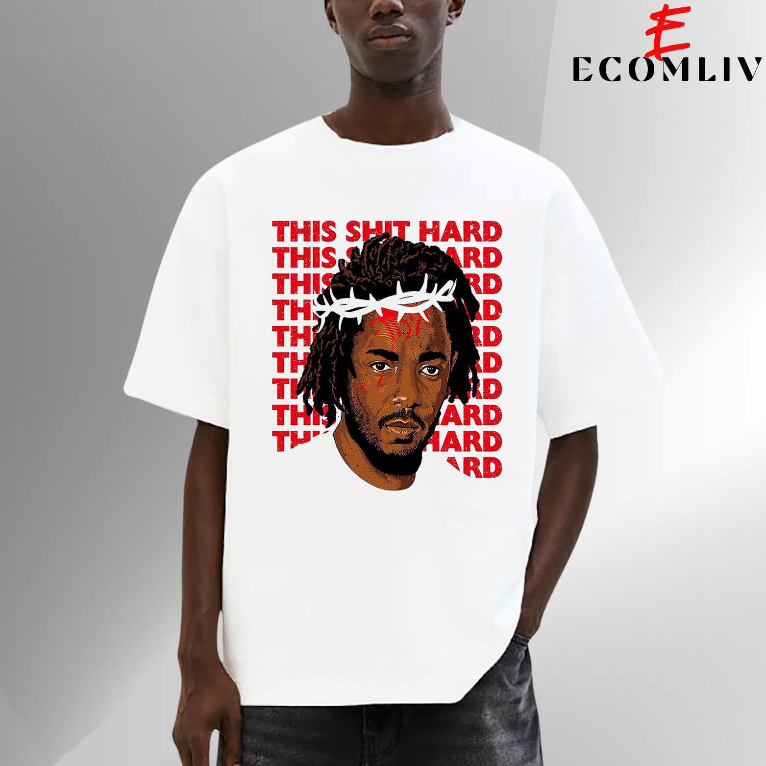 Kendrick Lamar Classic Face Tee, Rap God Vintage T-Shirt